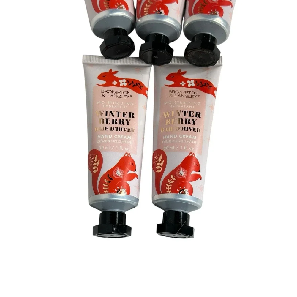 NEW brompton & langley hand creams 1 oz lot of 5‎ WINTER BERRY